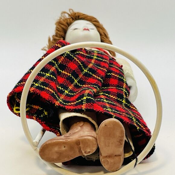 Vintage Scottish International 9” Porcelain Doll With Bendable Limbs - Picture 7 of 8